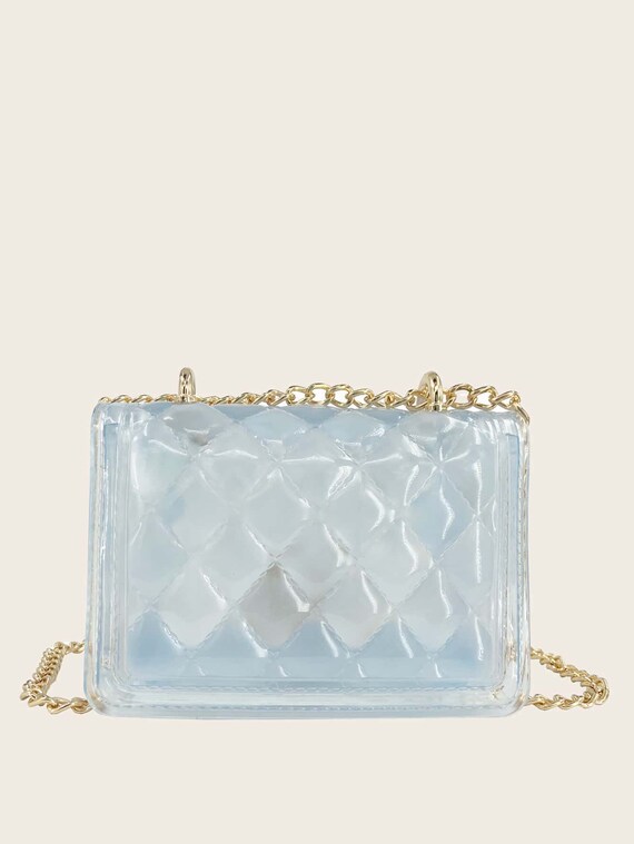 mini twist lock quilted chain bolsa