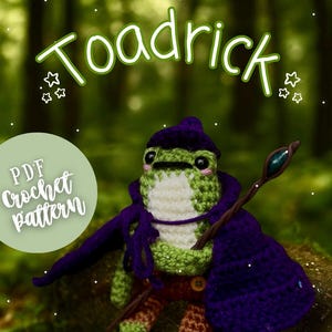 Toadrick the Backyard Buddy PDF Häkelanleitung