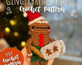 Crumbsly the Christmas Buddy - Crochet Gingerbread Man Pattern