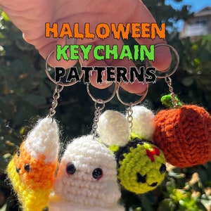 PATTERN ONLY Halloween Keychains Crochet Pattern