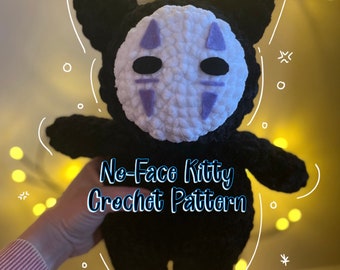 PDF Digital File Crochet No Face Kitty Pattern