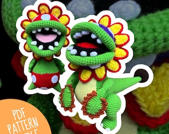 Petey Plant and Dino Plant Crochet Pattern Bundle