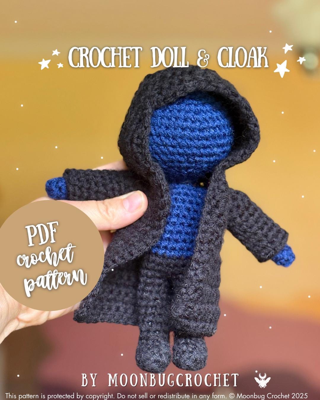 29 Cloak Crochet Patterns for Dramatic Layers, Cozy Texture, and Costume-Worthy Style 16 Crochet Doll & Cloak