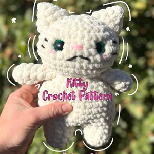 PDF Digital File Crochet Kitty Pattern