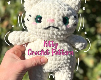 PDF Digital File Crochet Kitty Pattern