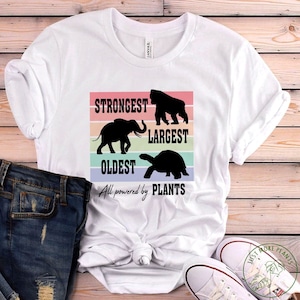 Vegan Shirt, All Powered By Plants Shirt, Vegan Gift, Vegan Gift For Women, Vegan Birthday Gift, Funny Vegan, Vegetarian Gift