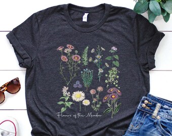 Flower Shirt, Flowers Of The Meadow Shirt, Wildflower Shirt, Flower Gift, Floral Design, Cute Flower, Flower Lover Gift