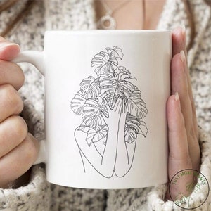 Plant Mug, Pot Head Mug, Plant Gift, Plant Lover, Plant Lover Gift, Plant Mom, Plant Mom Gift, Gift For Planter, Plant Lady Gift