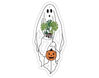 Plant Sticker, Halloween With My Plants Sticker, Plant Gift, Plant Lover, Plant Lover Gift, Plant Mom, Plant Mom Gift, Gift For Planter