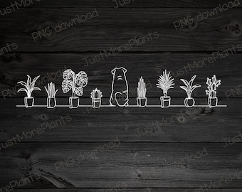 Plant PNG, Plants And Dog PNG, Plant Gift, Plant Lover, Plant Lover Gift, Plant Mom, Plant Mom Gift, Gift For Planter, Plant Lady Gift