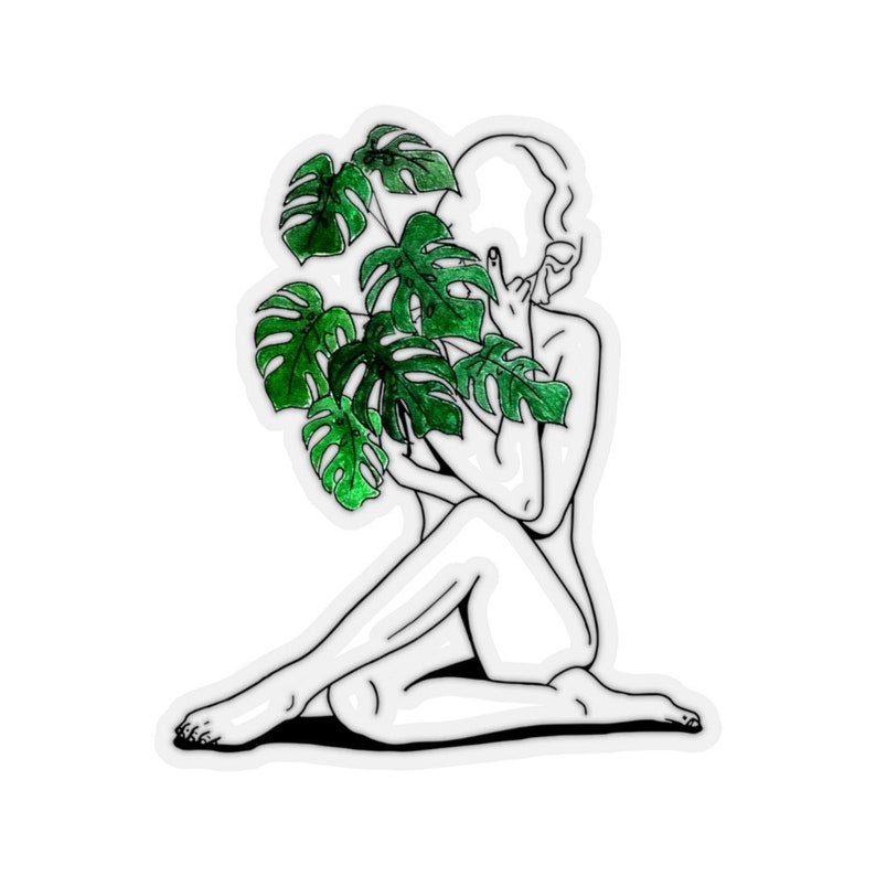 Plant Sticker, Plant Lady Sticker, Plant Gift, Plant Lover, Plant Lover Gift, Plant Mom, Plant Mom Gift, Gift For Planter, Plant Lady Gift image 3