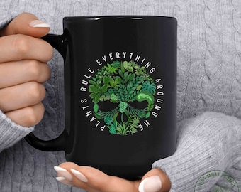 Taza de plantas, las plantas gobiernan todo a mi alrededor Taza, Regalo de plantas, Amante de las plantas, Regalo de amante de las plantas, Mamá de las plantas, Regalo de mamá de las plantas, Regalo para jardineras