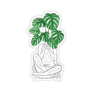 Garden Sticker, Pot Head Sticker, Garden Gift, Gardening Gift, Garden Lover, Garden Lover Gift, Gardening Lover, Gardener Gift Idea