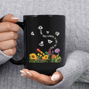Garden Mug, Plant These Flowers To Save The Bees Mug, Garden Gift, Gardening Gift, Garden Lover, Garden Lover Gift, Gardening Lover