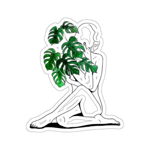 Plant Sticker, Plant Lady Sticker, Plant Gift, Plant Lover, Plant Lover Gift, Plant Mom, Plant Mom Gift, Gift For Planter, Plant Lady Gift