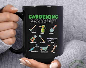 Garden Mug, Gardening Workout, Garden Gift, Gardening Gift, Garden Lover, Garden Lover Gift, Gardening Lover, Gardener Gift Idea