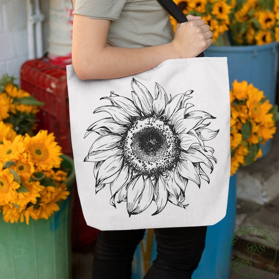 Garden Tote Bag, The Sunflower Tote Bag, Garden Gift, Gardening Gift, Garden Lover, Garden Lover Gift, Gardening Lover, Gardener Gift Idea