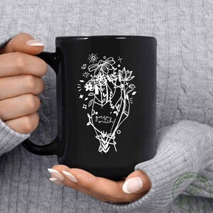 Garden Mug, Green Witch Mug, Garden Gift, Gardening Gift, Garden Lover, Garden Lover Gift, Gardening Lover, Gardener Gift Idea