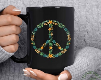 Taza de plantas, Taza de plantas de amor de paz, Regalo de plantas, Amante de las plantas, Regalo de amante de las plantas, Mamá de las plantas, Regalo de mamá de la planta, Regalo para la jardinera, Regalo de la dama de la planta
