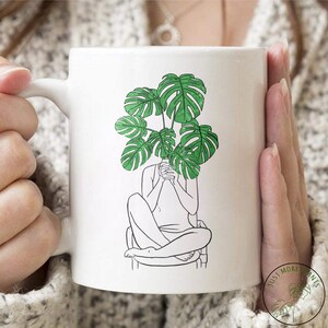Garden Mug, Pot Head Mug, Garden Gift, Gardening Gift, Garden Lover, Garden Lover Gift, Gardening Lover, Gardener Gift Idea