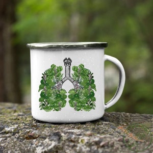 Plant Enamel Mug, Plant Lover Enamel Mug, Plant Gift, Plant Lover, Plant Lover Gift, Plant Mom, Plant Mom Gift, Gift For Planter