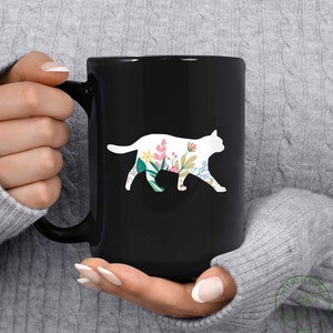 Garden Mug, Garden And Cat Mug, Garden Gift, Gardening Gift, Garden Lover, Garden Lover Gift, Gardening Lover, Gardener Gift Idea