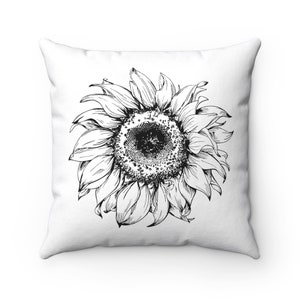 Garden Pillow, The Sunflower Pillow, Garden Gift, Gardening Gift, Garden Lover, Garden Lover Gift, Gardening Lover, Gardener Gift Idea