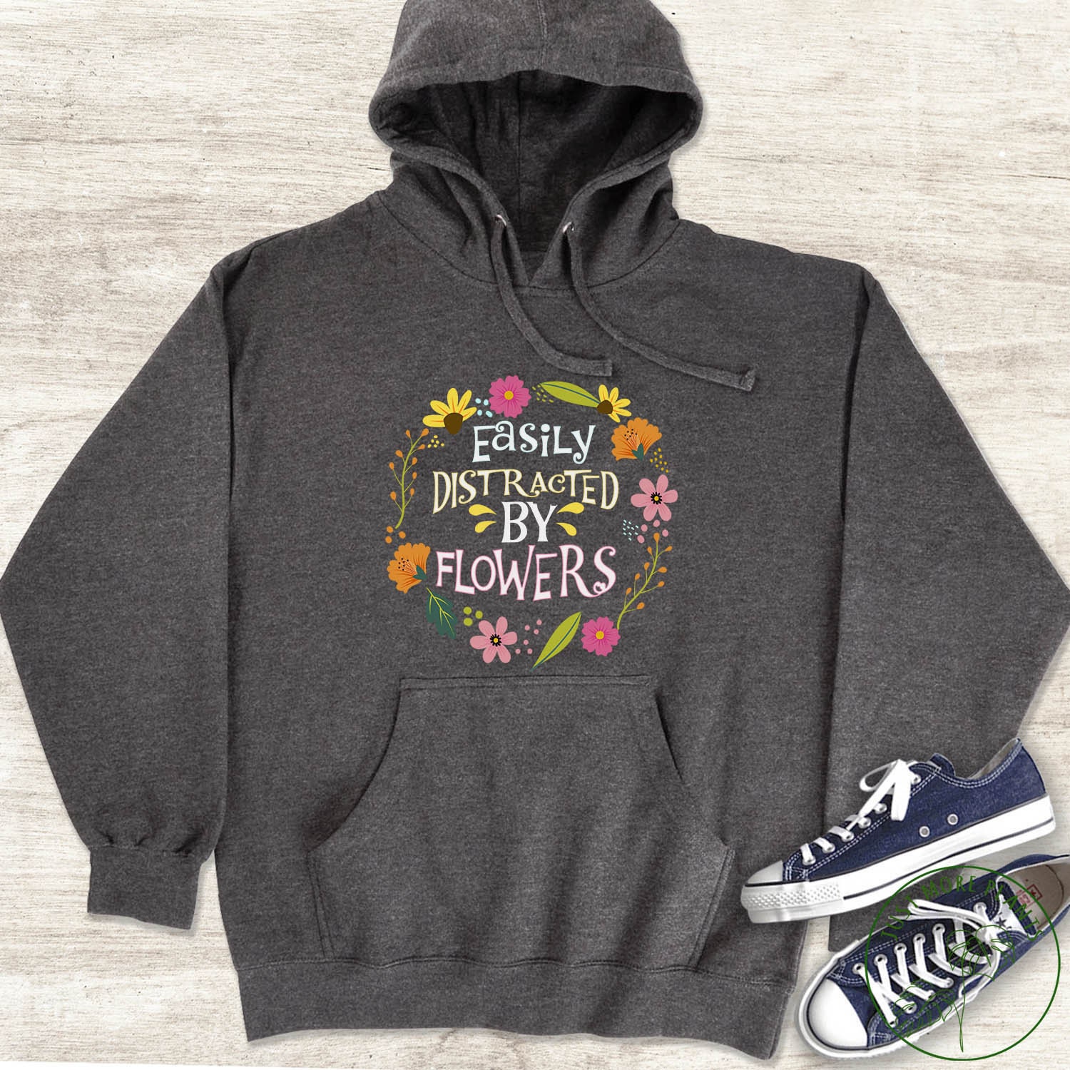 Flower Hoodie Easily Distracted by Flowers Hoodie Wildflower - Etsy Canada