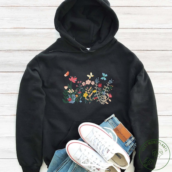 [GRAVER]★CREAM FLOWER DOT COLOR MATCHING HOODIE UNISEX] Cream Flower Dot Two-tone Hoodie - GRAVER | 60