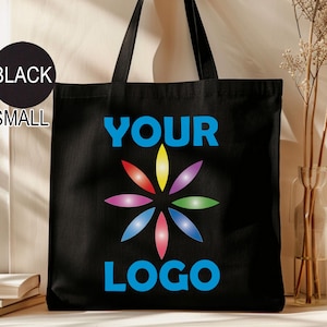 Custom Logo Bag, Business LogoTote Bag, Promotional Tote Bag, Trade Show Gift Bag, Custom Shopping Bags, Custom Text Tote, Logo Tote Bag 197