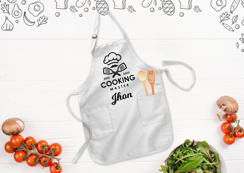 Cooking master Custom Apron Custom Monogrammed Apron Custom Etsy