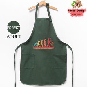 Funny BBQ Apron for Men, Evolution of Grilling Design, M323