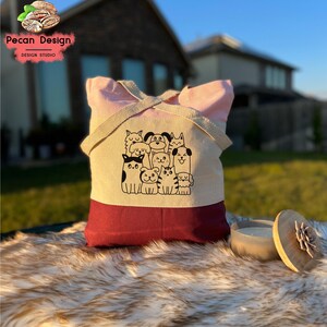 Tri-color Cats And Dogs Tote Bag Gift Idea For Pet Lover, Dog And Cat Mom Tote Bag, Tote Bags Dog And Cat Owner, Tote Bag Cat Dog Lover, T09 bild 8