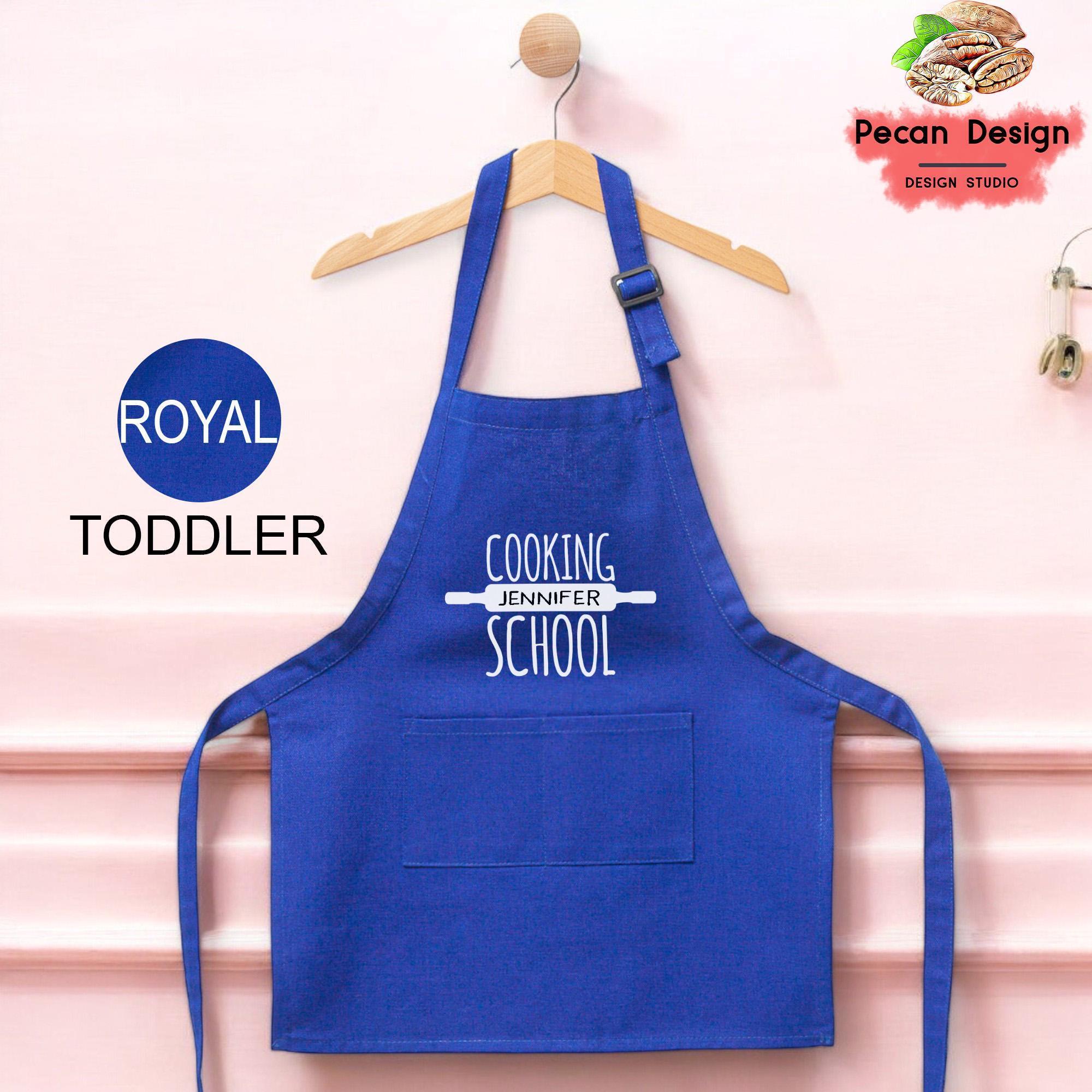 Custom Cooking School Apron for Women and Men, Personalized Kitchen ...