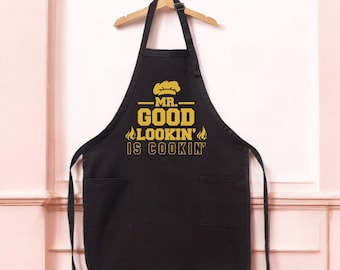 Grill Master Apron, King of the Grill, Apron for Men, Birthday Gift for Men, Father's Day Gift Apron, Gift for Him, Kitchen Apron, A200