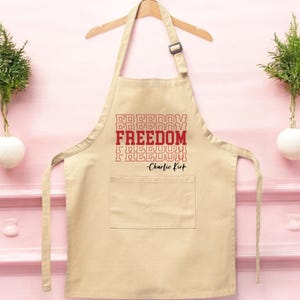 Freedom Charlie Kirk Apron, A True Patriot R.I.P Apron, Human Rights Apron, Activist Political Apron, Protest Liberal Apron, A228