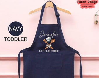 Pesonalized Little Chef Kids Apron Gift, Custom Toddler Apron, Cooking Apron, Kitchen Chef Apron, Child Apron Gift, Baking Kids Apron, A131