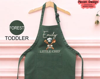 Pesonalized Little Chef Kids Apron Gift, Custom Toddler-Apron, Cooking-Apron, Kitchen Cheff Apron, Child-Apron Gifts, Baking Kids-Apron A131