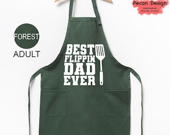 Best Flippin Dad Ever Apron, Dad Aprons, Best Dad Ever, Funny Dad-Apron, Father Days-Apron, Dad Birthday Gift, Fathers Day Gifts, A150