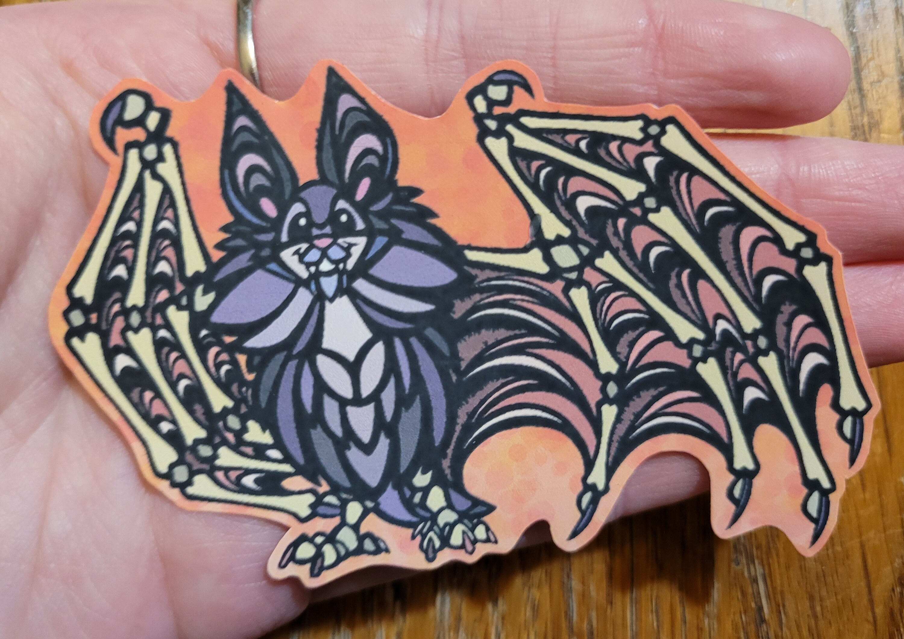 Halloween Fledermaus Profil Silhouette Profil Aufkleber, Schwarzer Aufkleber Auf Klarem Hintergrund – Nicht Wasserfest