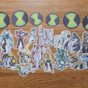 Ben 10 Original Series Alien Stickers