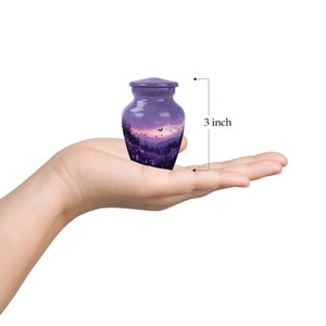 Decorative urn with butterfly design
