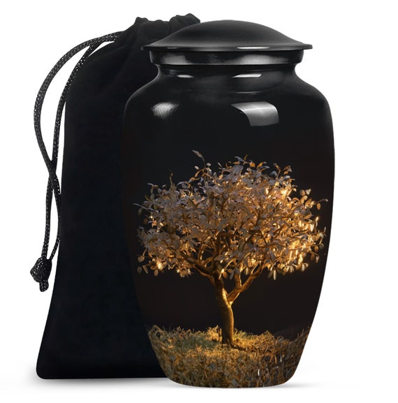 Tree of Life Personalized Urn for Human Ashes Keepsake Urn, large Decorative Urn, Handcrafted Urn Cremation Memorial Urn Ashes 1-200 Cubic