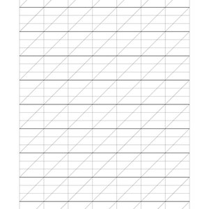 Digital Calligraphy Practice Paper: Handwriting Exercise Sheets (PDF)