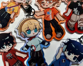 Portachiavi in acrilico Chibi di Persona 3-5