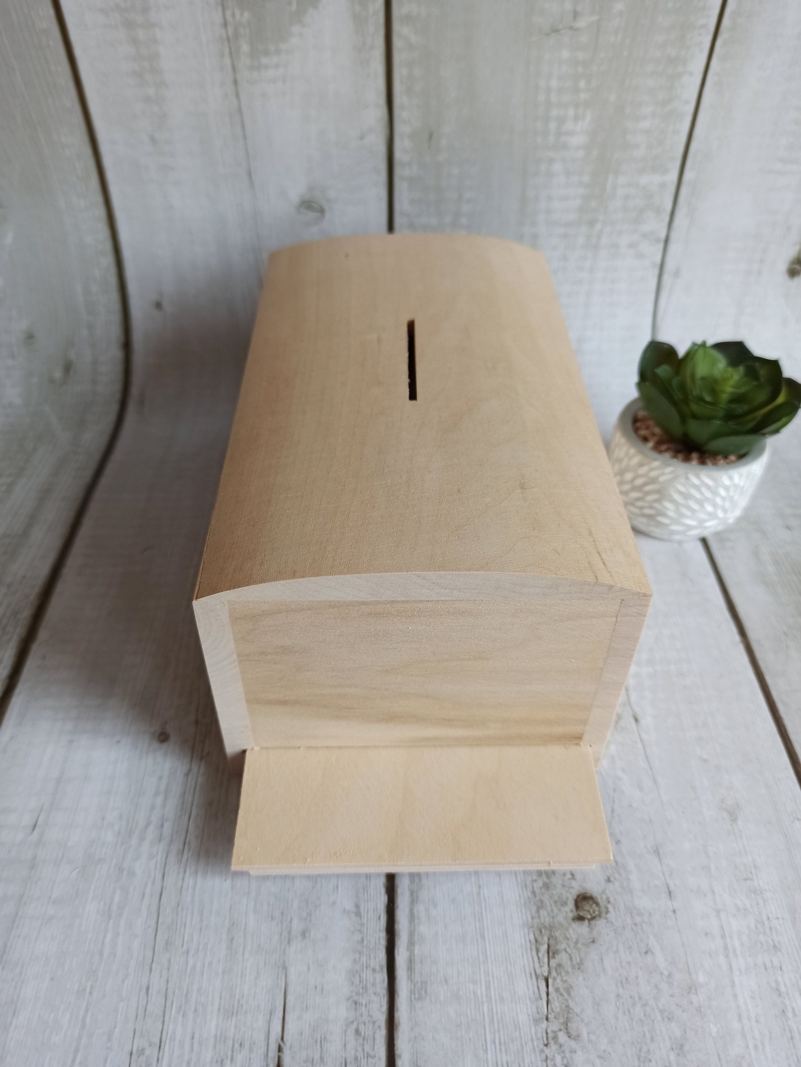 Caja de dinero de madera Efectivo Monedas Dinero Depósito Etsy