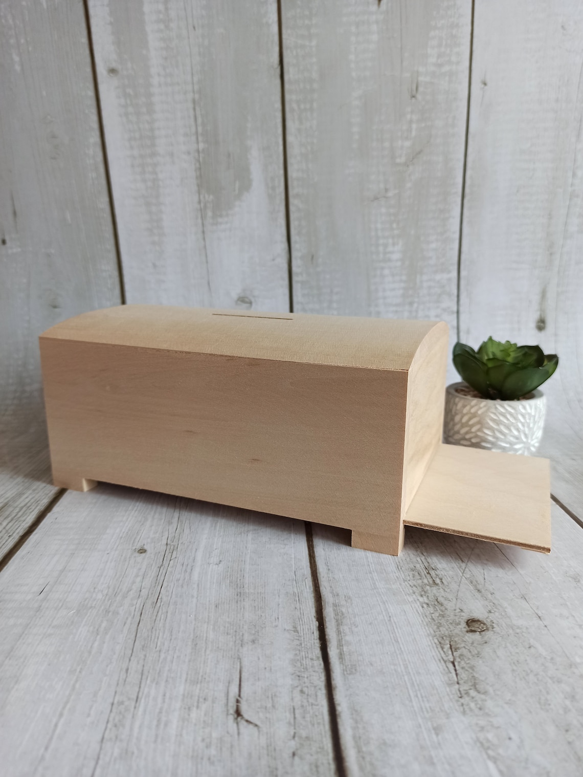 Caja de dinero de madera Efectivo Monedas Dinero Depósito Etsy