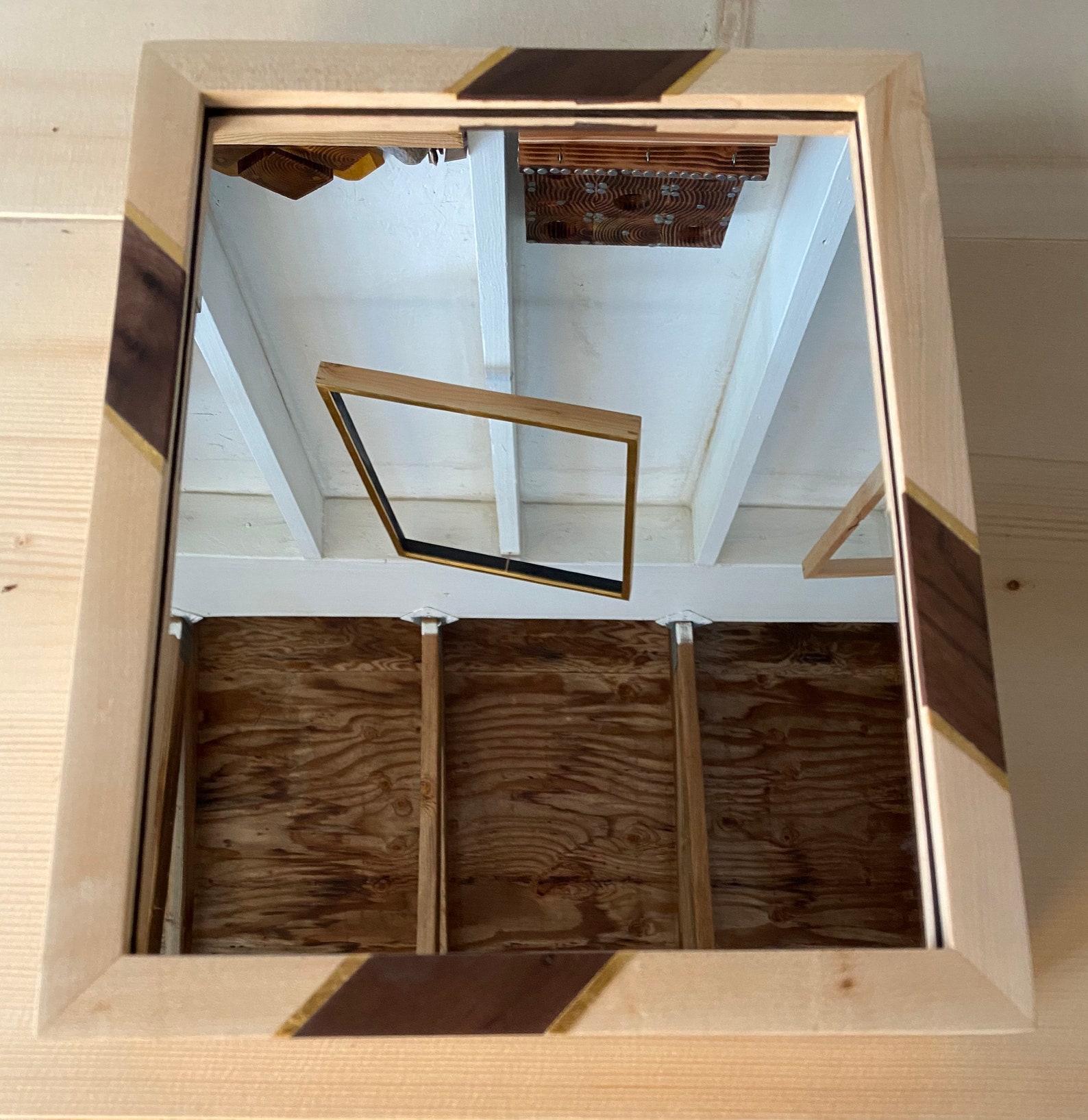 Handcrafted solid maple picture frame with spline joinery and Etsy