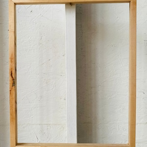 multiple sizes Solid walnut picture frame with maple splines