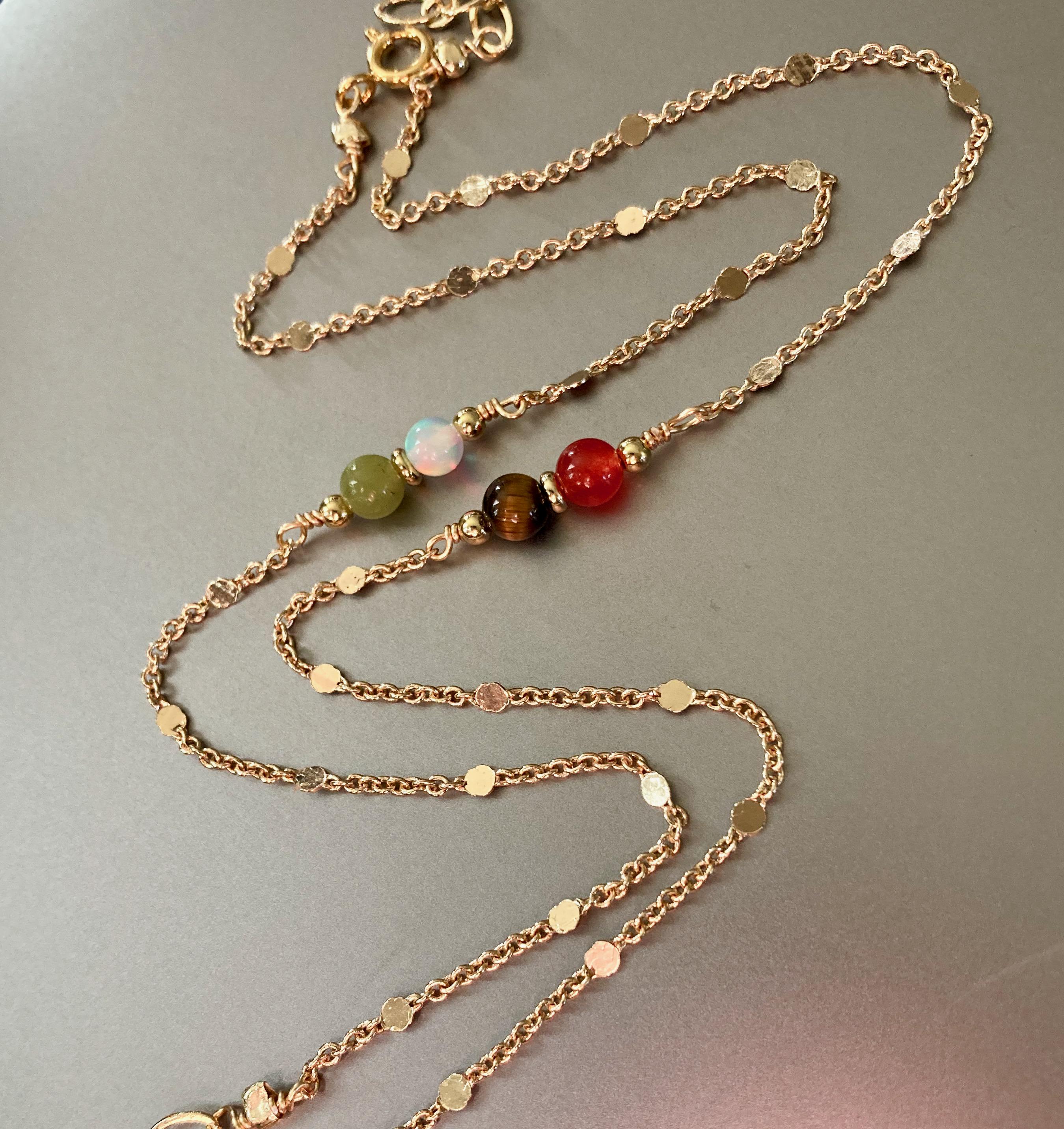 thumbnail image 2 of 14K Solid Rose Gold 0.85mm Loose Rope Chain Necklace – 18 Inches 2 of 5